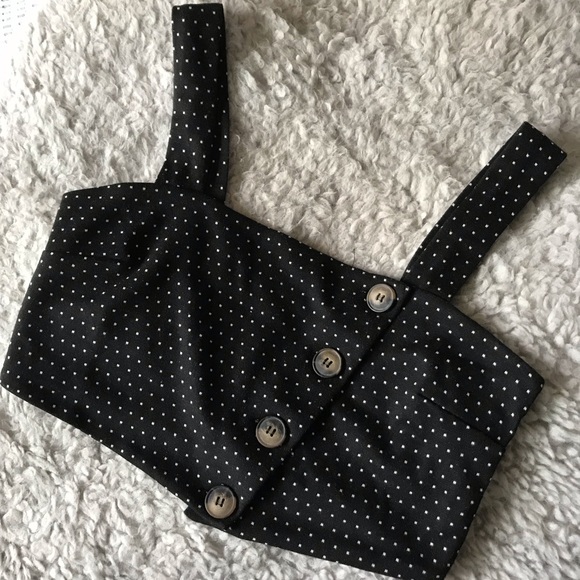 🚨SOLD🚨 NWOT Free People Button Crop Top/Brami - Picture 4 of 6